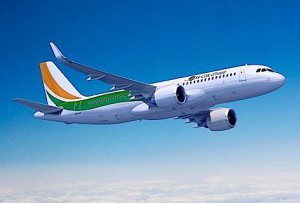 A320neo Air Cote D'Ivoire (computer rendering by MMS - Airbus)