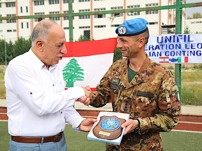 UNIFIL: donazione di Italbatt in Libano per i giovani e lo sport
