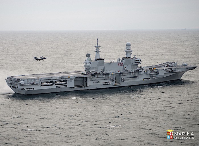 Marina Militare: la portaerei Cavour rientrata a Taranto dopo Campagna “Ready for Operations” negli USA