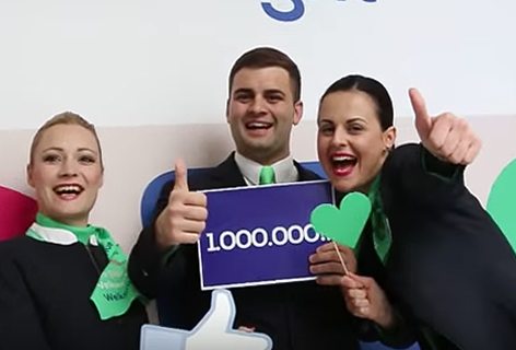 Un milione di fan su facebook per Transavia