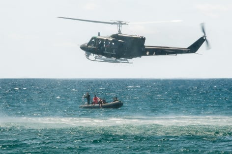 Esercitazione di salvataggio in mare  e montagna con gli elicotteri HH212 del 9° Stormo di Grazzanise