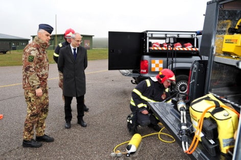 Capo Dipartimento della Protezione Civile al 3° Stormo (Il portale dell’Aeronautica Militare)