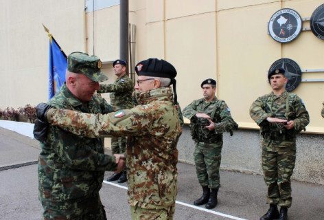 Capo di Stato Maggiore della Difesa dell’Albania in vista alla missione KFOR (Difesa.it)