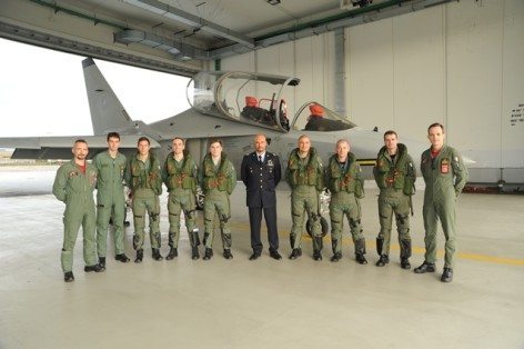 Primi allievi in volo con il T-346 (Il portale dell’Aeronautica Militare)