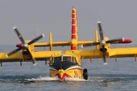 Un Canadair dell Protezione Civile (foto Protezione Civile)