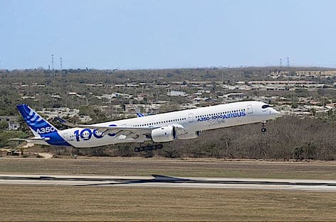 L’Airbus A350-1000 ha eseguito i test di volo “High and Warm” in America Latina
