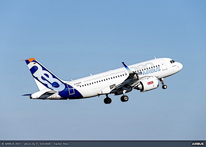 Primo volo di un A319neo con carburante per aviazione sostenibile al 100%