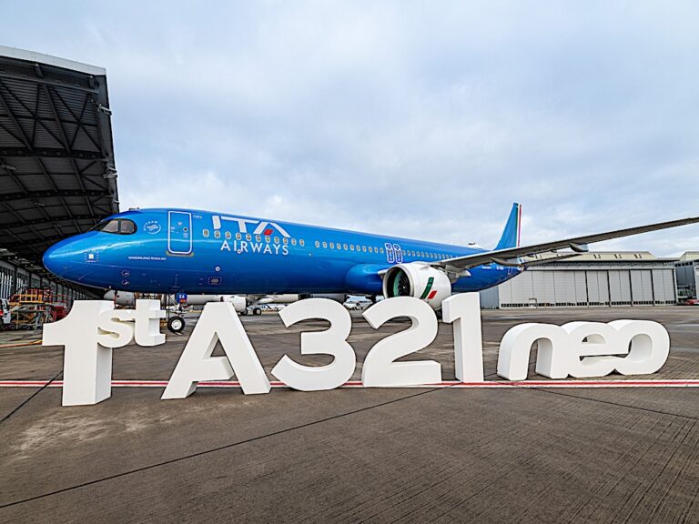 ITA Airways prende in consegna il suo primo A321neo 