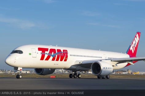 TAM Airlines sarà il primo vettore delle Americhe a operare un Airbus A350 XWB