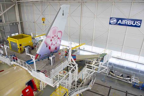 Prende forma il primo A350 XWB di China Airlines nella linea di assemblaggio finale di Airbus
