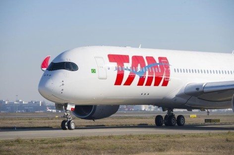 Volo inaugurale per il primo A350 XWB di TAM Airlines