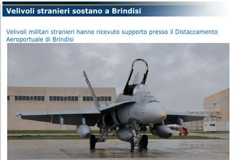 Velivoli stranieri sostano all’aeroporto di Brindisi (A.M.)