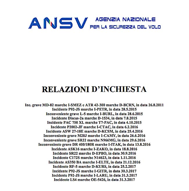 ANSV relazioni