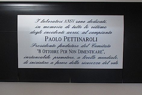 L’ANSV dedica i propri laboratori tecnologici a Paolo Pettinaroli