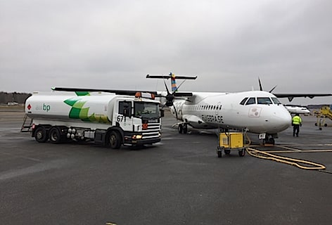 E’ decollato oggi in Svezia il primo ATR 72 della BRA a biocarburante