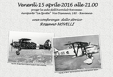 Conferenza dello storico Rossano Novelli: “L’aeroporto di Ravenna dagli anni Venti alla Seconda Guerra Mondiale”