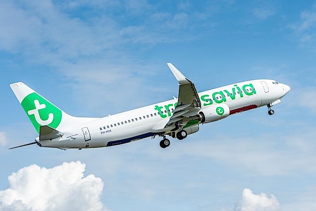 Transavia TAV-YT196 737-800 Delivery Ribbon Cutting and Flyaway
