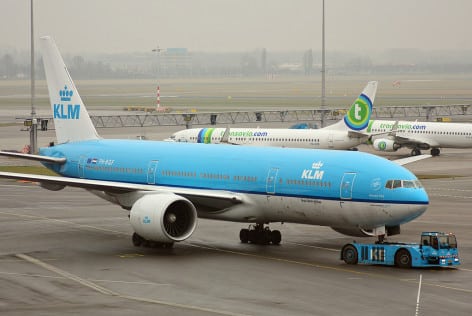 KLM atterra a Genova