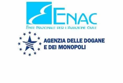 Firmato protocollo d’intesa  tra ENAC e Agenzia delle Dogane per attività di controllo e scambio di informazioni