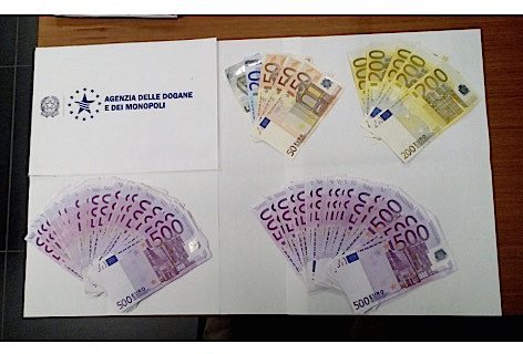 Agenzia Dogane Sequestro valuta Orio al serio