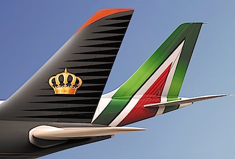 Alitalia e Royal Jordanian siglano accordo di codeshare