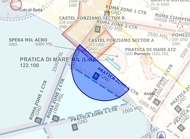 17 aprile-1 giugno: area addestramento PAN a Pratica di Mare e Istrana