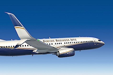 Boeing Business Jets presenta le Split Scimitar Winglets nella famiglia di aerei BBJ