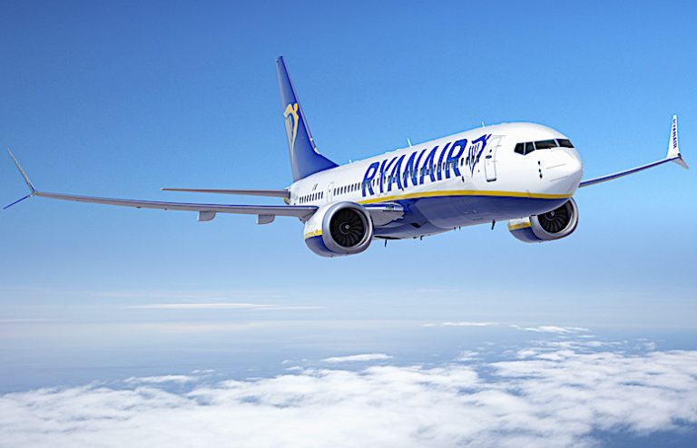 Il primo Boeing 737-8200 “Gamechanger” di Ryanair (foto repertorio Ryanair)