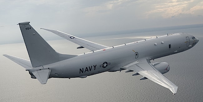 DATE: 111013 LOCATION: VX-20, NAS PAX - Patuxent River, MD TEST AIRCRAFT MODEL: P-8A BUNO: 167954 FLT NO: 77 MSN NO: 151 PURPOSE OF TEST: BATV 54 (Torpedo) Safe Separation TEST CONFIG: Station 7 PILOT(S): LT Larry Malone, USN & Todd White, Boeing CHASE AIRCRAFT MODEL: T-2C BUNO: 158581 PILOT(S): LT Matt Swartzwelder, USN US Navy Photography by Liz Wolter