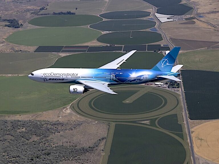 Boeing ecoDemonstrator per testare tecnologie che migliorino la riciclabilità e l’efficienza operativa della cabina
