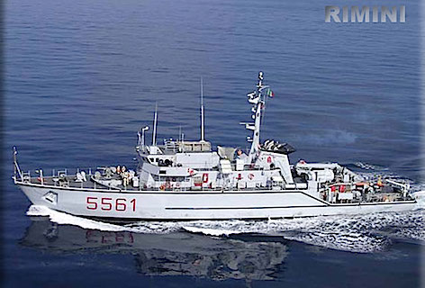 Nave Rimini allo Standing NATO Mine Counter Measures Group 2