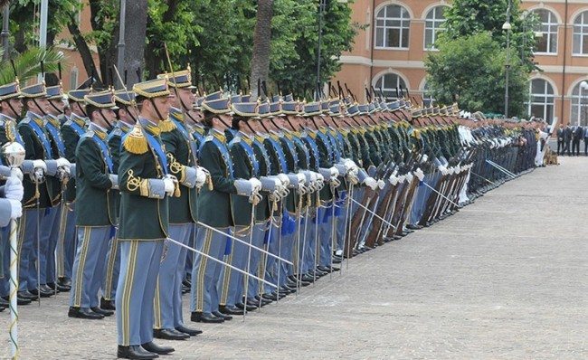 Cerimonia militare anniversario GdF