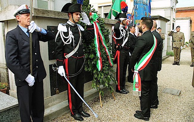 Lugo: cerimonia con gli onori militari in memoria di Aurelio Baruzzi