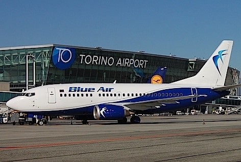 Blue Air amplia il network dall’aeroporto di Torino