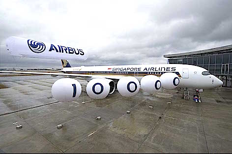 Airbus celebra la consegna del decimillesimo aeromobile