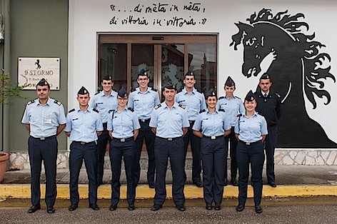 Gli allievi del Ruolo delle Armi del Corso “Turbine V” al 9° Stormo di Grazzanise