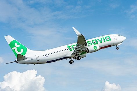 Transavia TAV-YT196 737-800 Delivery Ribbon Cutting and Flyaway