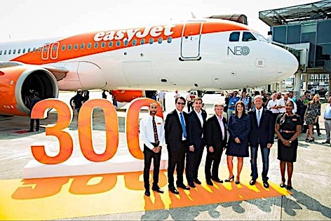 easyJet ha ricevuto il primo di 130 aeromobili Airbus A320neo