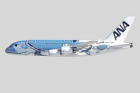 ANA presenta “Flying Honu”, iconica livrea per il nuovo A380