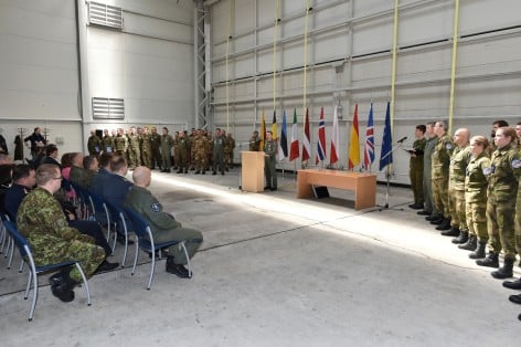 Un momento della cerimonia (Air Tasjk Force- Pubic Affair Office)