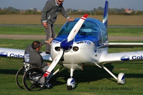 A Ozzano disabili in volo con il WeFly! Team