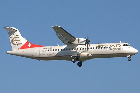 ATR-72 di Etihad Regional - Operato da Darwin Airline (foto it.wikipedia)