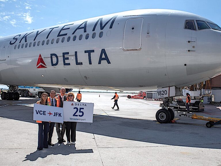 Venticinque anni di Delta Air Lines a Venezia