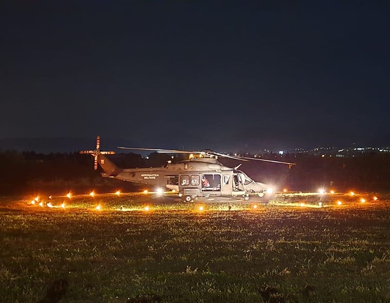 Recuperati da un elicottero dell’AM  due escursionisti in montagna