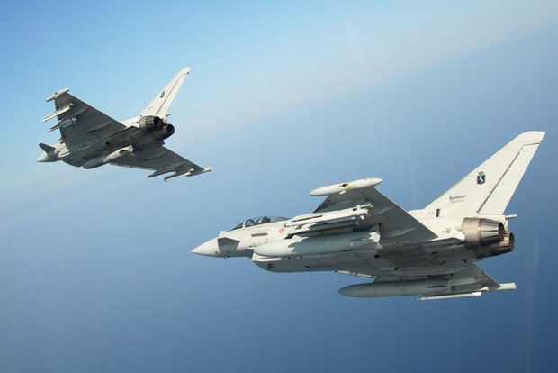 Decollo su allarme per una coppia di Eurofighter dell’Aeronautica Militare