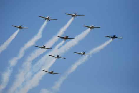 FORMAZIONE PATTUGLIA ACROBATICA ULTRALEGGERI INFINITY FLIGHT