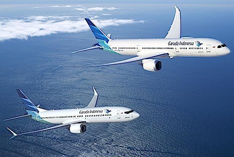 737 MAX 8 della garuda Indonesia (foto Boeing)