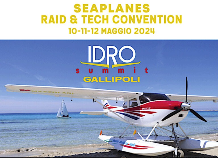 Aerei: raduno internazionale di idrovolanti a maggio a Gallipoli. L’Aviazione Marittima Italiana presenta “Idrosummit 2024” e altri eventi