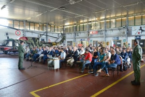 Il Col. Di Palma durante il suo intervento