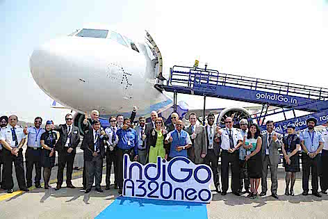 L’A320neo di IndiGo fa la sua comparsa nella giornata inaugurale di India Aviation